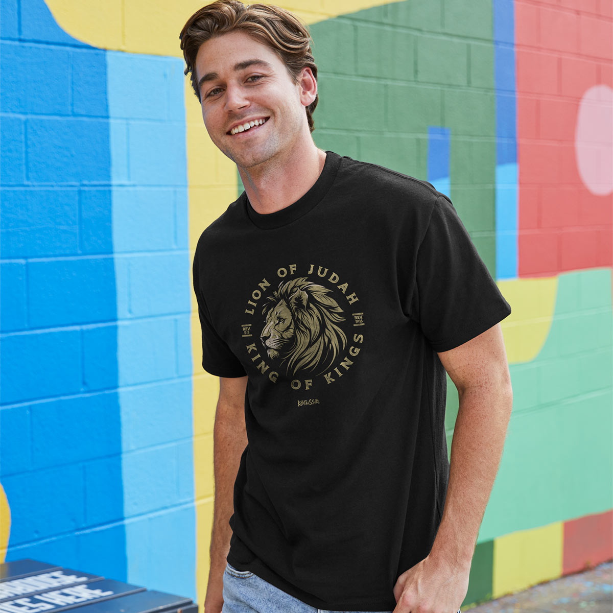 Kerusso Christian T-Shirt Lion Of Judah | GodBuiltClothing.com